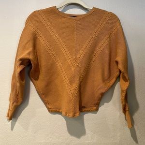 Tahari | Cable Knit Sweater | Tapered Sleeves | Petite